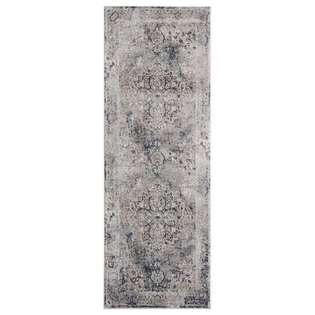 UNITED WEAVERS OF AMERICA United Weavers of America 4520 11372 24 Aspen Liya Grey Accent Rectangle Rug; 1 ft. 11 in. x 3 ft. 4520 11372 24